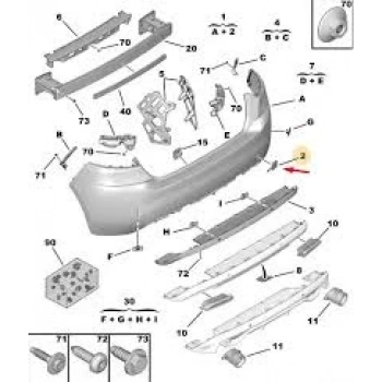 Çekı Demır Kapagı Psa 308 (T9) B.M 2013- (Oem No: 1610767280)