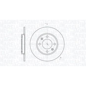 Erp Fren Diski Arka Psa 106/206/306/Saxo Bm 91- (Oem No: 1687775280)