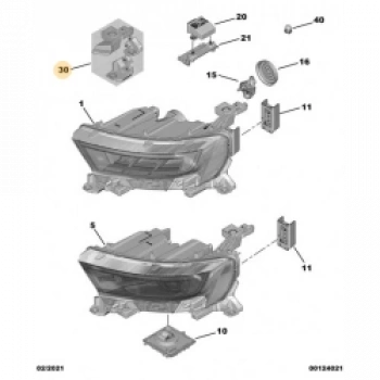 Far Ayak Tamır Takımı Sol Opel Mokka Bm 21- (Oem No: 9834340880)
