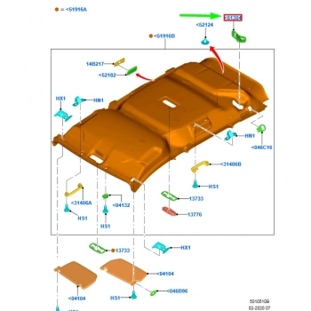 Kapak - Emniyet Kemeri Baglant Isı Ford B460 Transıt Courıer Bm 2014/- (Oem No: Et76 R61304 Ae3Am1)