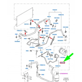 Klima  Borusu Komple Ford Transıt V347 Bm 06- (Oem No: 6C11 19D850 Ee)