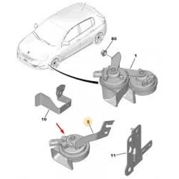 Korna Psa 308 (T9) B.M 2016- (Oem No: 9800563180)