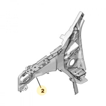 Ön Çamurluk İç  Sacı : Sol Opel Corsa F Bm 20- (Oem No: 1646180980)