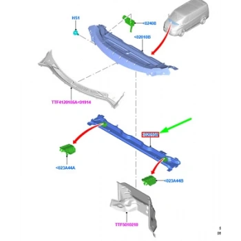 Panel Kaporta Ust Panel Kaporta Ust Ford Transıt V363 Bm 12- (Oem No: Bk21 V02010 Bb)