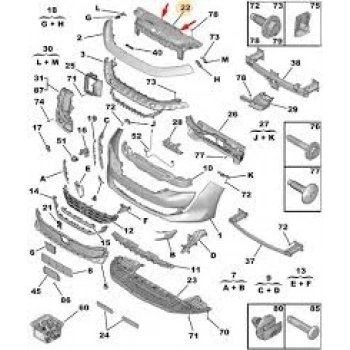 Panjur Traversı Psa 508 B.M 2018- (Oem No: 9813564380)