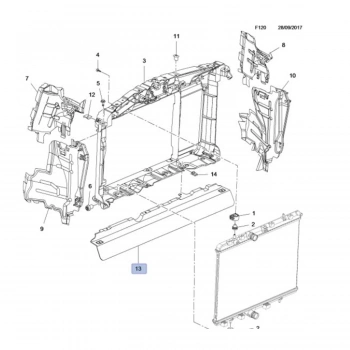 Radyatör Hava Deflektörü Opel Crossland X Bm 17- (Oem No: Yq00944280)