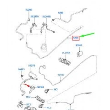 Yakıt Depo Samandıra Hortumu Metal Ford Connect Bm 02- (Oem No: 2T14 9312 Ad)