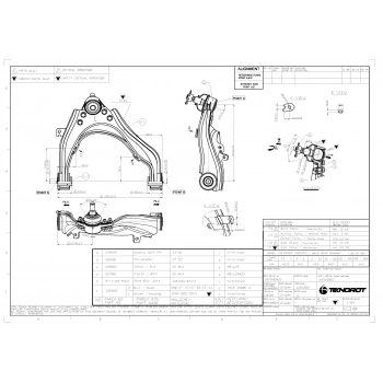 Salıncak Dmax 12- Ön Sol Üst Rotilli None (Oem No: I-919)
