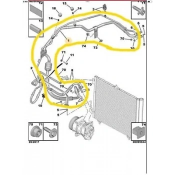 Klıma Borusu Psa 208/2008/C3 Iıı B.M 12- (Oem No: 9676545580)