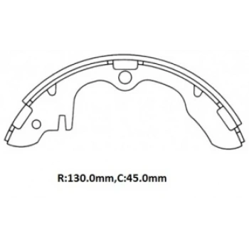 1990-2000 Kia Ceres Kamyonet Ön-Arka Fren Pabucu 2.2Cc (130X45)(Daıwa) (Adet)