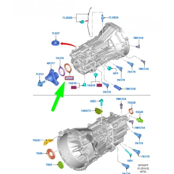 Kuyruk Keçesı 6Vıtes Ford Transıt V347 Bm 06- (Oem No: 6C1R 7052 Aa)