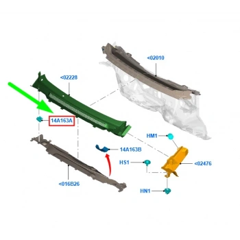 Klıps On Cam Izgara Ford Focus Bm (Oem No: 3M51 14197 Cb)