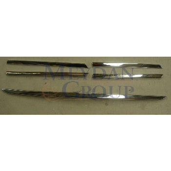 1998-2005 Mercedes Ml Class W163- Ön Panjur Çıtası Nikelajlı Set (5 Parça) (Adet)
