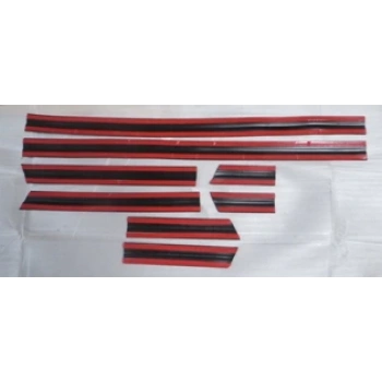 1991-1996 Jeep Cherokee Kapı Bandı Set İnce Tip (Nikelaj Çıtalı) (8 Parça) (Bfn) (Adet)