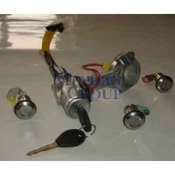 1994-1996 Nissan Sunny N14 Kontak Kilit Seti (3Lü) (Kontak-Kapı-Bagaj) (5Kapı) (Adet)