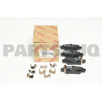 Fren Balatası Arka . Japon Corolla (E15) : Corolla (E18) 13- : Aurıs (E15, E18) 07- 1.4 D4D 07-12 (Oem No: 04466-02181)