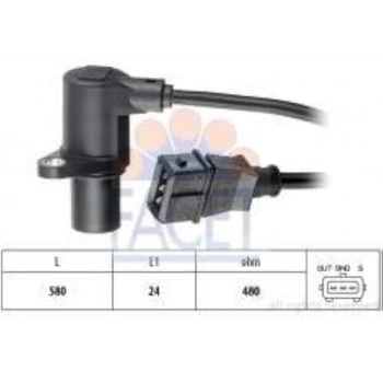 Krank Devır Sensörü 6Pu 009 110-601 Vw Passat-A4-A6 Adp-Adr-Apt-Aeb-Apu 1,6-1,8-1,8 T 97- (Oem No: 050906433)