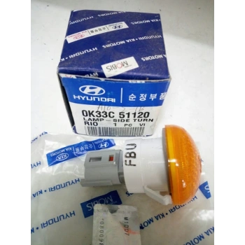 Sinyal Lambası Çamurluk Rıo 00-02 Sarı R-L (Oem No: 0K33C-51-120)