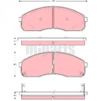Fren Balata Pregıo  97-04 / Bongo K2500 12-16 Ön Eco (Oem No: 0K75A-33-28Z)