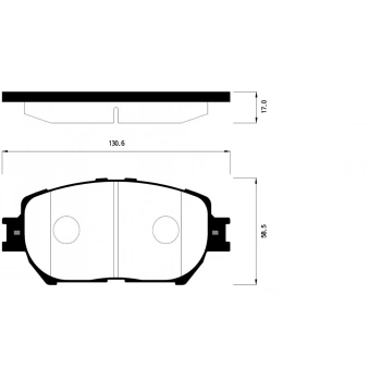 Fren Balatası Camry 01-06 Ön Toyota Corolla (Oem No: 1001Blf3008260)