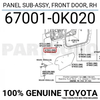Kapı Hılux 07-09 Ön Sağ None (Oem No: 1004Kpı2009002)