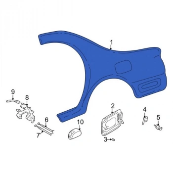 Çamurluk 323 99-01 Arka Sol None (Oem No: 1101Cmu2099185)
