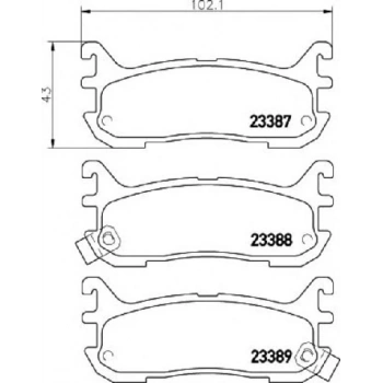 Fren Balatası 323 Lantis Arka None (Oem No: 1101Yrn023450)
