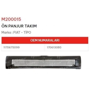 Panjur Tipo Ön Takım (Oem No: 1170675099 - 170613080)