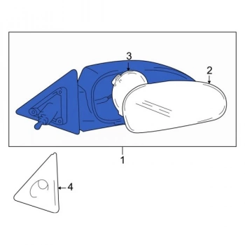 Ayna Dikiz Accent 03-05 Manuel Jpi Lh Hyundaı Accent (Oem No: 1202Ayn2001529)