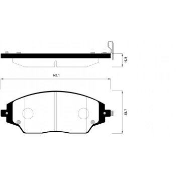 Fren Balatası Chevrolet Aveo 12- Ön None (Oem No: 1202Blf3004051)