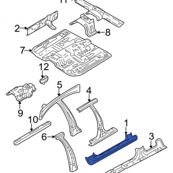 Sac Marşpiyel  Accent 03-05 Sol Hyundaı Accent (Oem No: 1202Smb2096760)