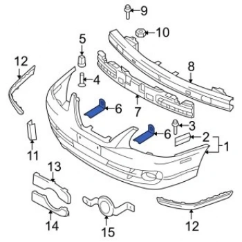 Braket Tampon Elantra 04-07 Ön Üst Lh Hyundaı Elantra (Oem No: 1204Btm3007016)
