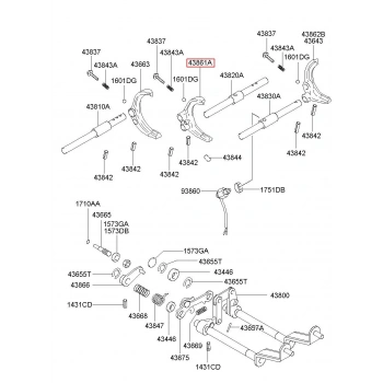 Çatal Vites Starex-H100 Kmynt 97-01 3.4 Vites Hyundaı Starex (Oem No: 1207Vtc9095924)