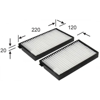 Filtre Polen H1 08 None (Oem No: 1220Fpn8009001)