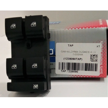 Cam Dügmesı Tek Dügme Opel Astra J Cruze Insıgnıa Mokka Zafıra C Merıva B Bm 09- (Oem No: 1239090)