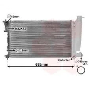 Radyatör Su Xsara  97-05 / 306 93-02 / 1.8-2.0 A-T Otomatik Şanzıman Mekanik (Oem No: 1331Cv)