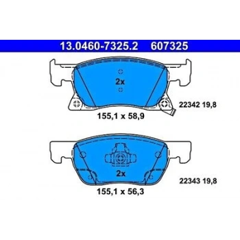 Fren Balata Astra K 15Sonrası (15 Jant) Ön (Oem No: 13478300)