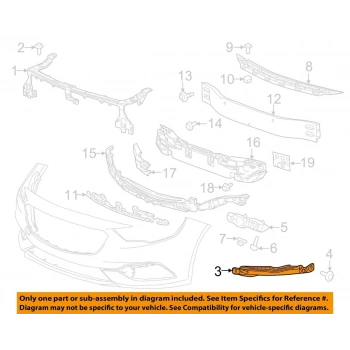 Tampon Braketi Ön Sol Opel Insıgnıa B Bm 18- (Oem No: 13491381)