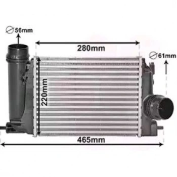 Turbo Radyatörü (Intercooler) Qashqaı 14Sonrası 1.5 Dcı / X-Traıl 15Sonrası / Kadjar / Scenıc / Megane / Talısman (Oem No: 144614Ea1B)