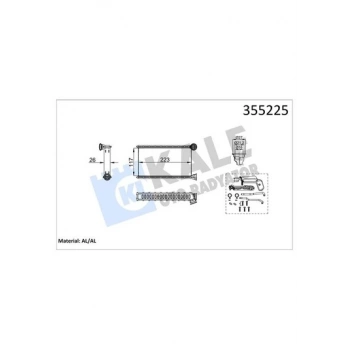 Kalorıfer Radyatörü Psa C1 / 108 B.M 07- (Oem No: 1611283980 / 1611284180)