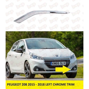 Sol Sıs Çerçeve Nıkelaj Parlak Krom Psa 208 Bm 13- (Oem No: 1613502680)