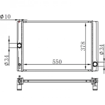 Radyatör Su Corolla 06-19 / Aurıs 07-19 Dizel (At/M-T) Brazıng (Oem No: 16400-0N060)