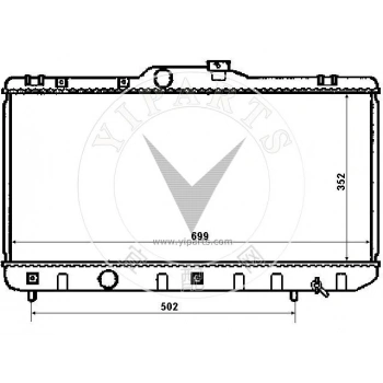 Radyatör Su Corolla 93-00 Ae-101/111 A-T Brazıng (Oem No: 16400-15540)