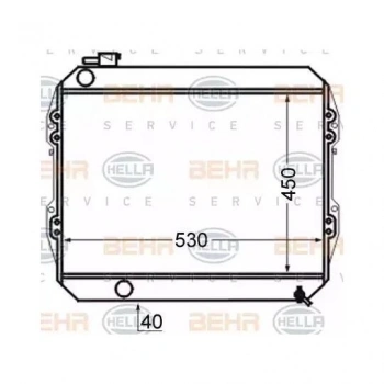 Su Radyatörü Mt : 450X508X32 Japon Hılux (Ln85) 2.4 D 89-97 (Oem No: 16400-54610)