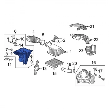 Kutu Hava Filtre Alt Cıvıc 21Sonrası (Oem No: 17201-64A-A00)