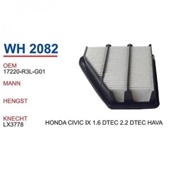 Hava Filtresi Cıvıc 12Sonrası 1.6 Dtec (Oem No: 17220-R3L-G01)