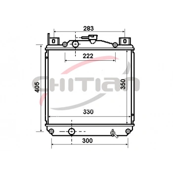Radyatör Su Swıft 90-01 1.0 / 1.3 16Mm M-T Brazıng (Oem No: 17700-63B50)