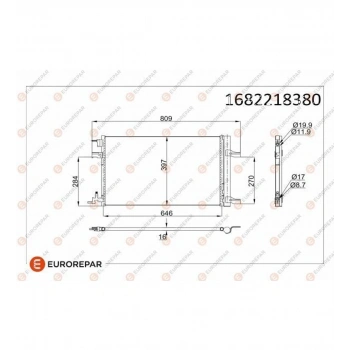 Radyatör  Opel Cruze Astra J Zafıra C A14Net A16Xer A16Let B16Dth 10- (Oem No: 1850220 /1637844680)
