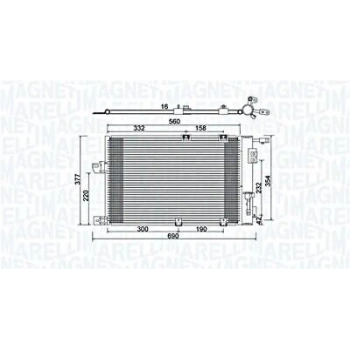 Klima  Radyatörü Opel Astra G Zafıra A X16Xel 98- (Oem No: 1850292 1850057 1850055)