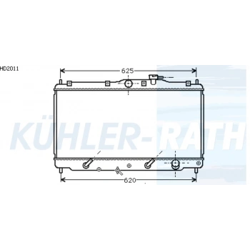 Radyatör Su Accord  90-93 / Rover 16Mm A-T Brazıng (Oem No: 19010-Pt1-901)